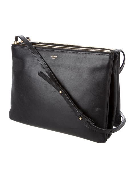 celine trio bag large schwarz|celine trio crossbody bag online.